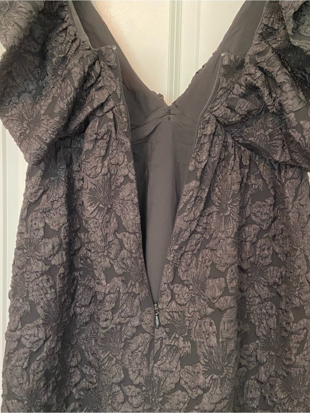 Sugarlips Arielle Jacquard Mini Babydoll Dress XS Black Whimsigoth - Picture 9 of 10